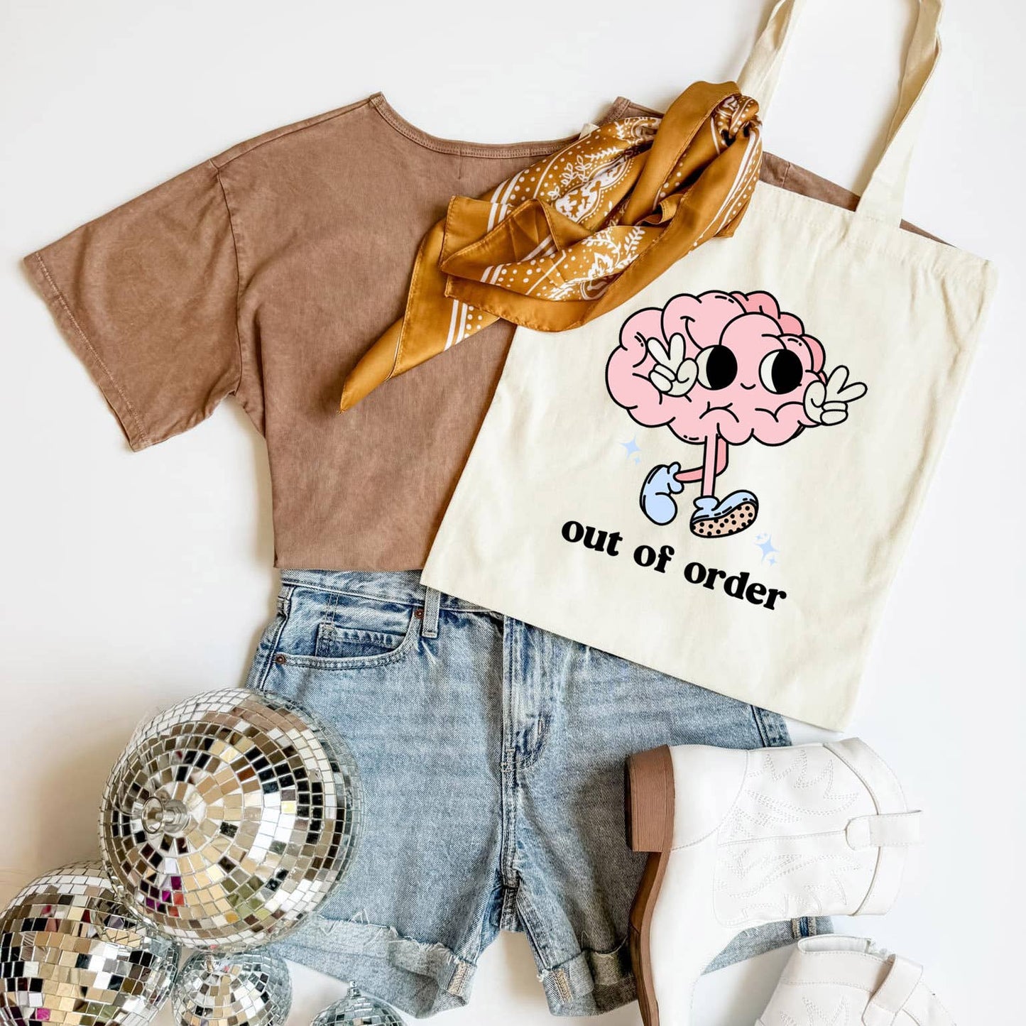 Out of Order Funny Tote Bag, Shoulder Bag, Book Bag