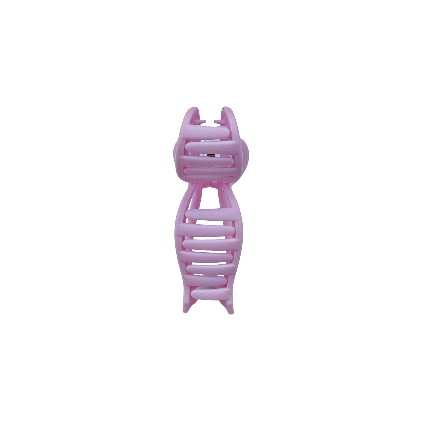 Bubblegum Matte Bow Claw Clip