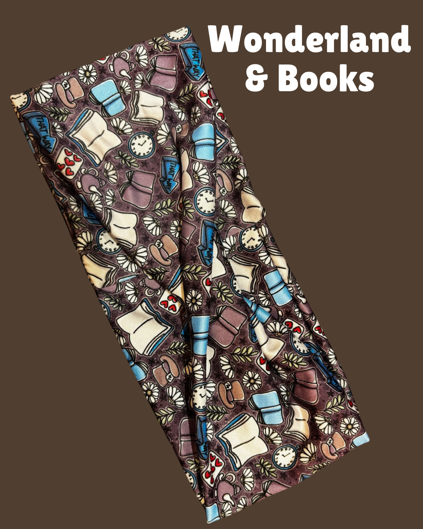 Wonderland & Books Twist Headband