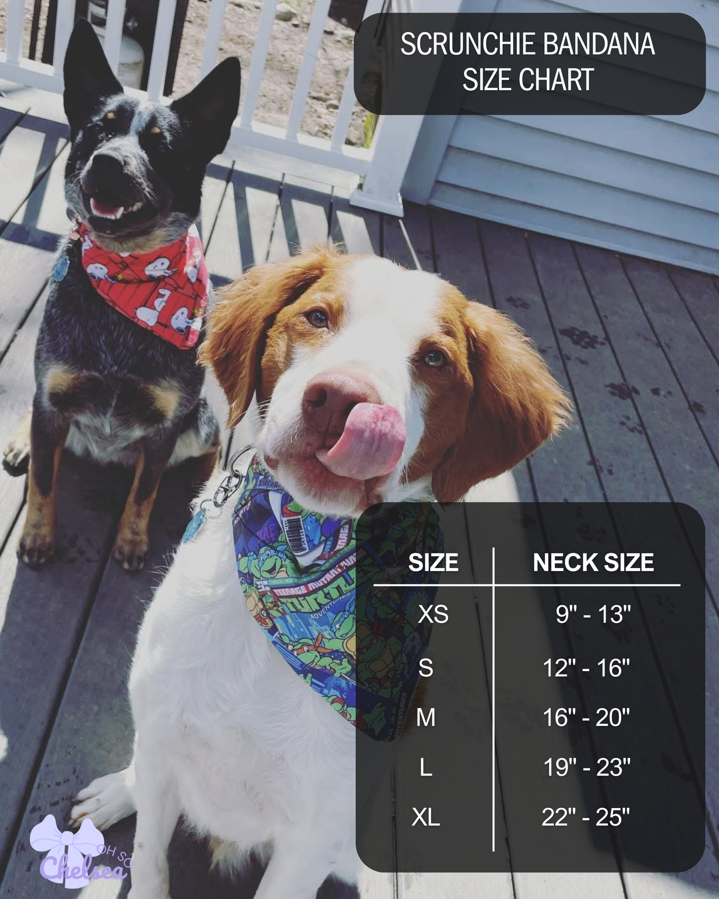 Red White & You Ribbed Scrunchie Bandana