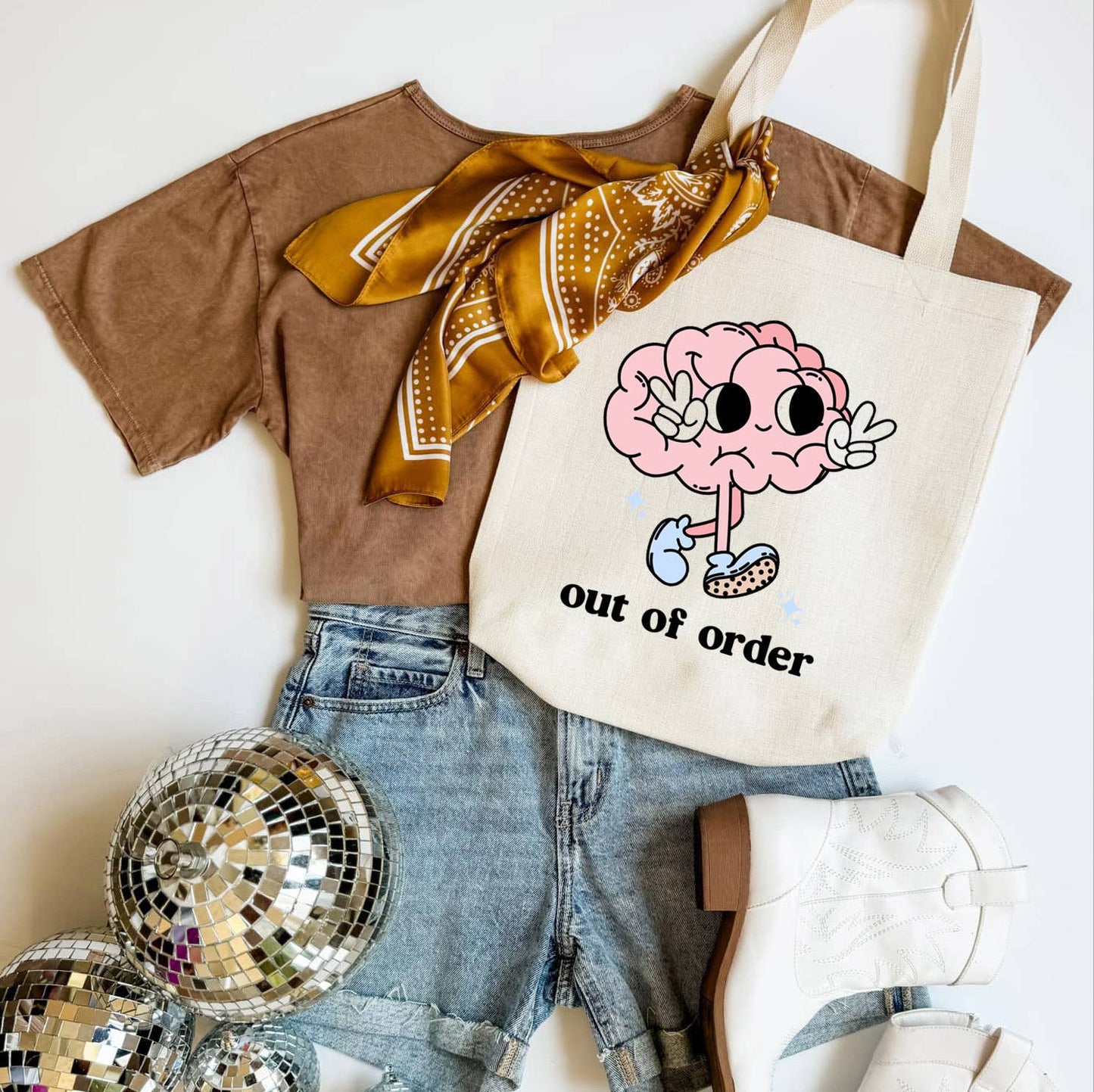 Out of Order Funny Tote Bag, Shoulder Bag, Book Bag
