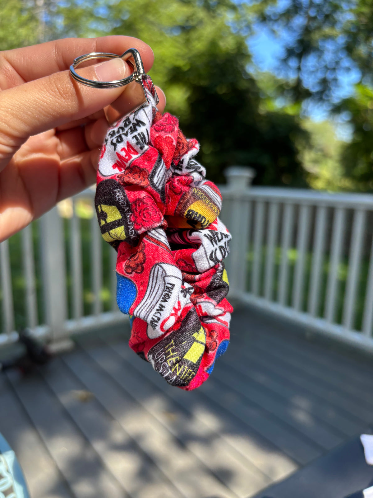 Plot Twist Pending Scrunchie Keychain