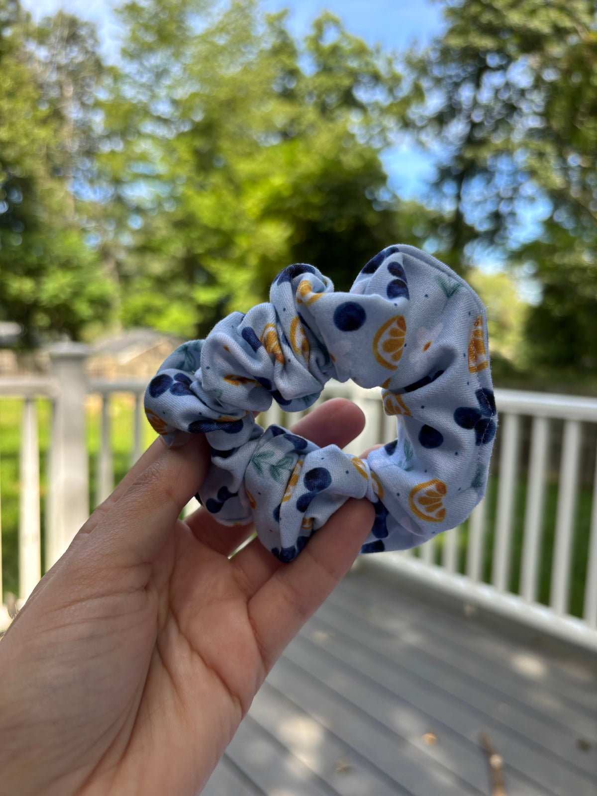 Blueberry Patch Scrunchie