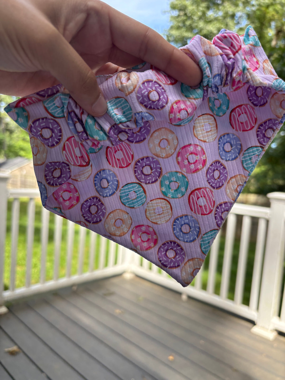 Summer Donuts Scrunchie Bandana