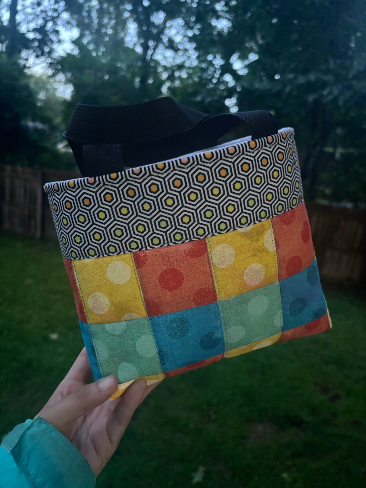 Color Block Mini Tote