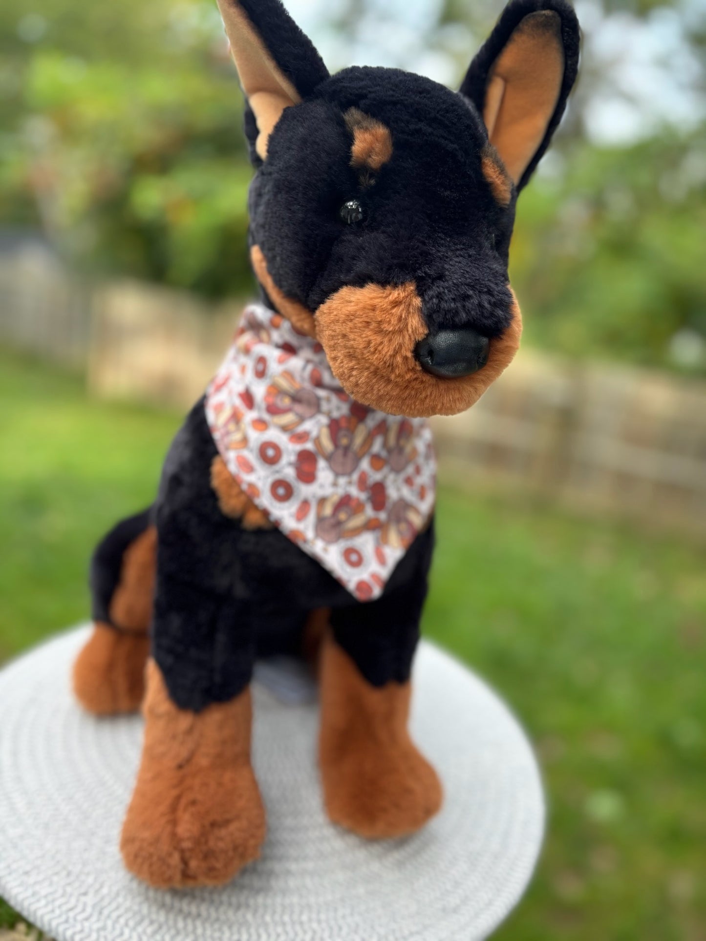 Gobble Gobble Ribbed Scrunchie Bandana