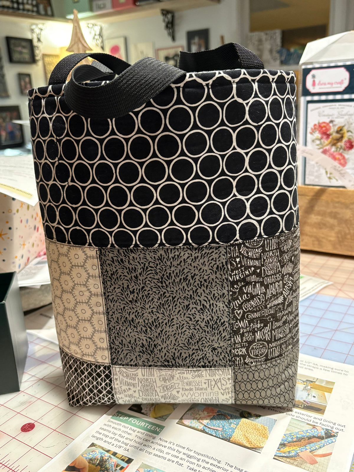 In Black & White Tote Bag