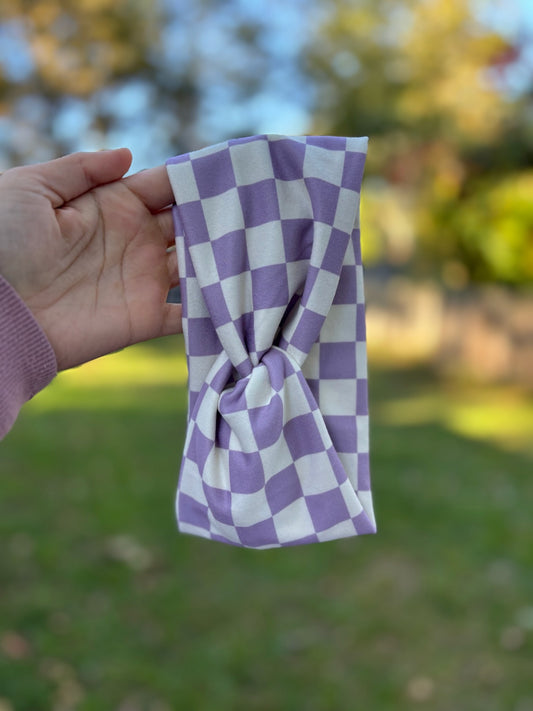 Lavender Checkered Willow Knot