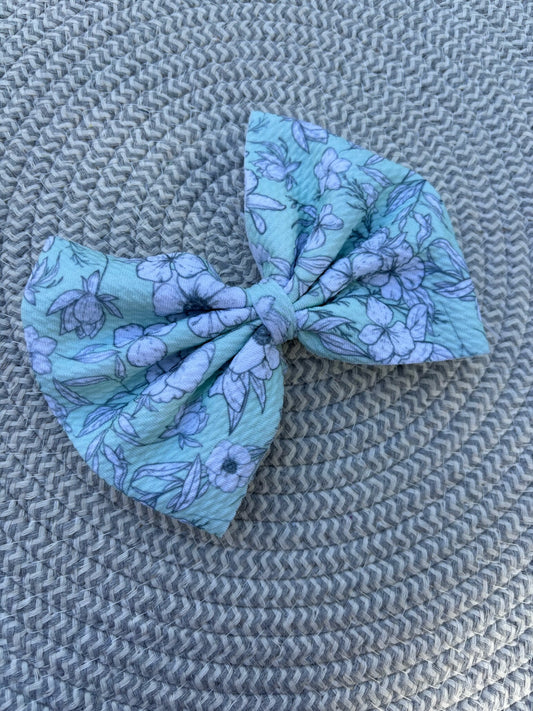 Bow - Green Floral