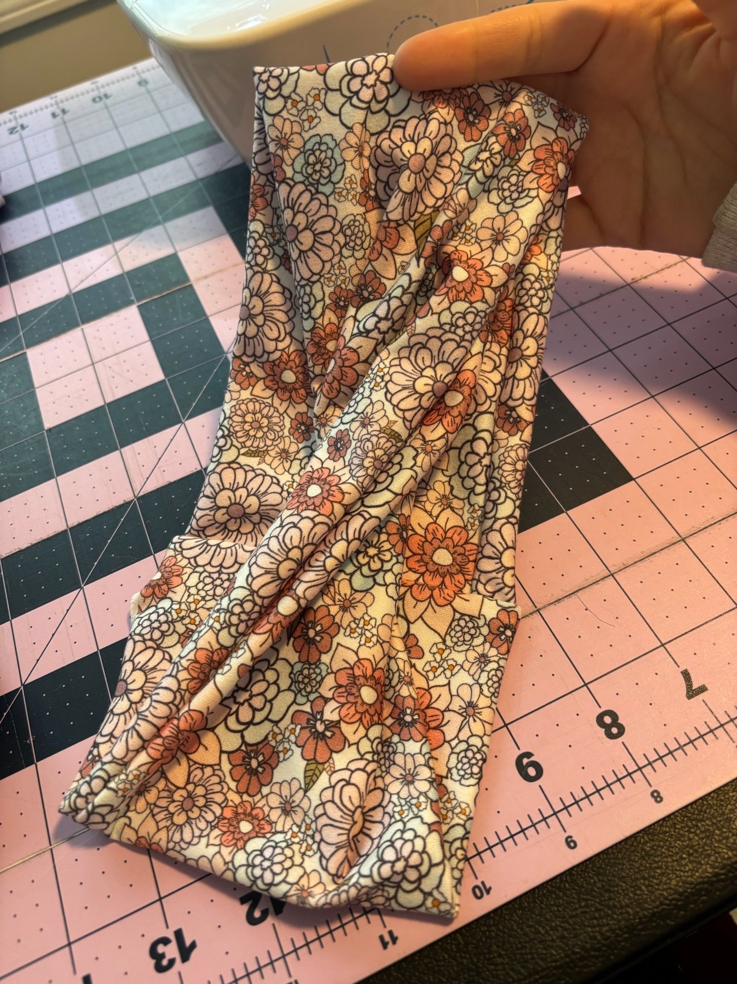 Boho Retro Flower Twist Headband