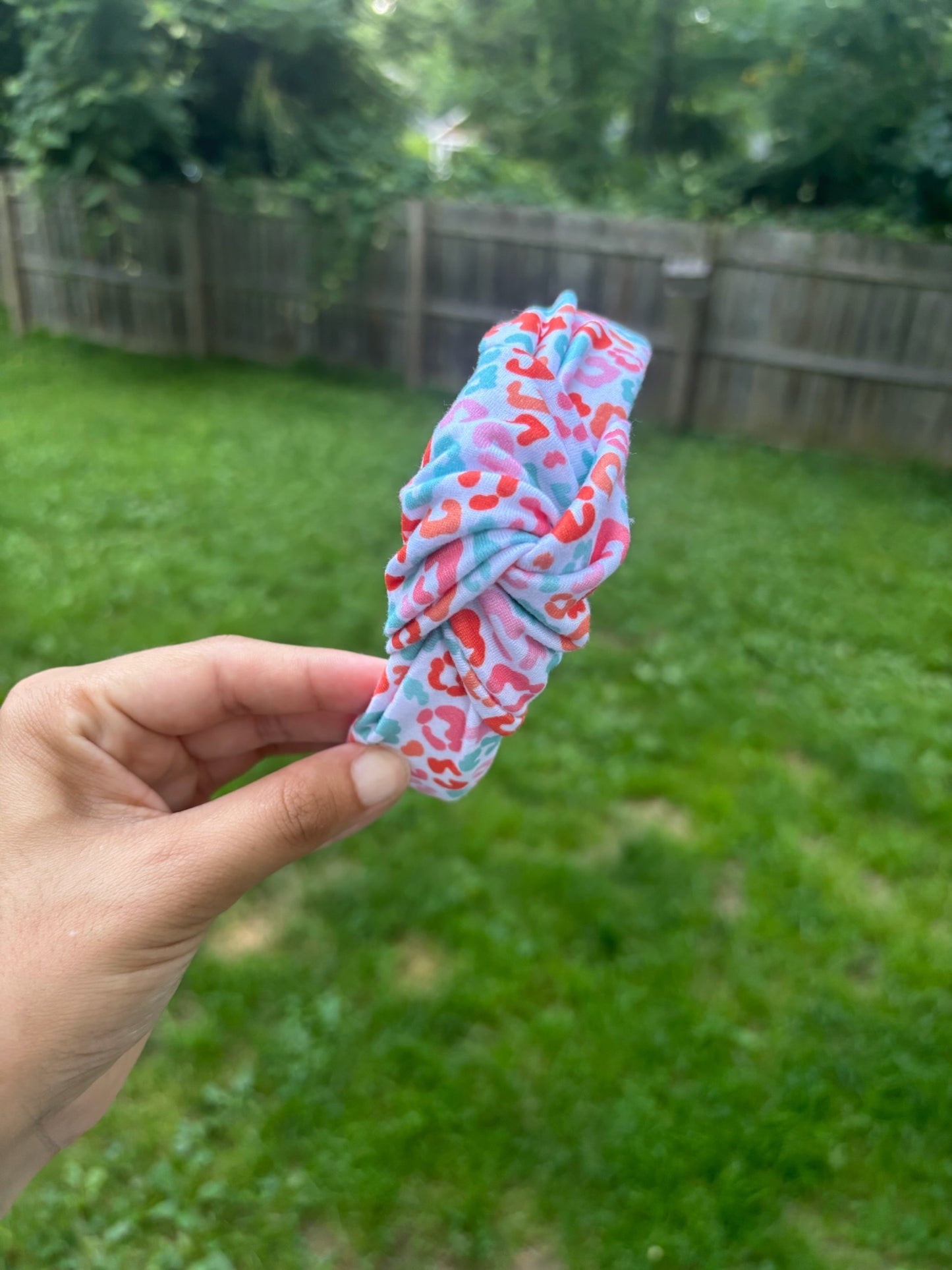Summer Leopard Hard Headband