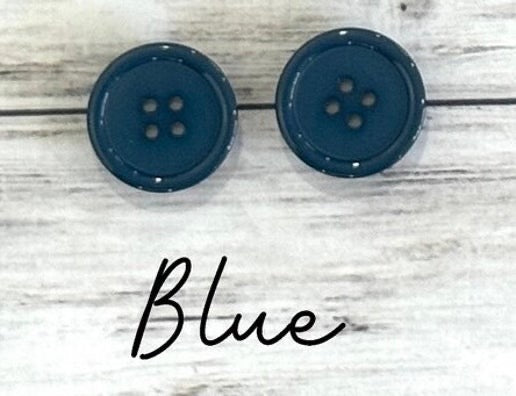 Blue Magnetic Button Set