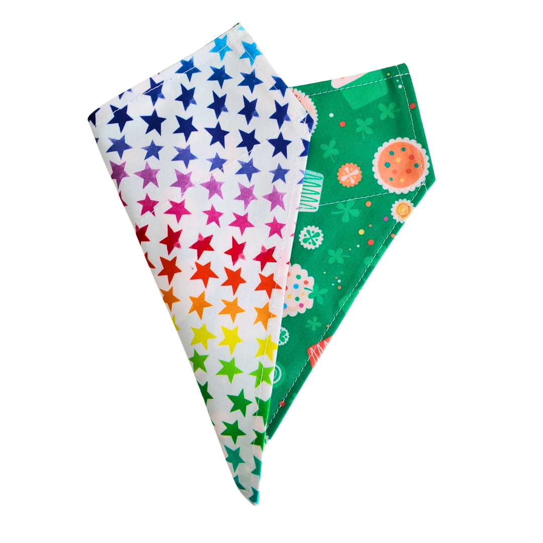 Lucky Cupcakes - Reversible Dog Collar Bandana
