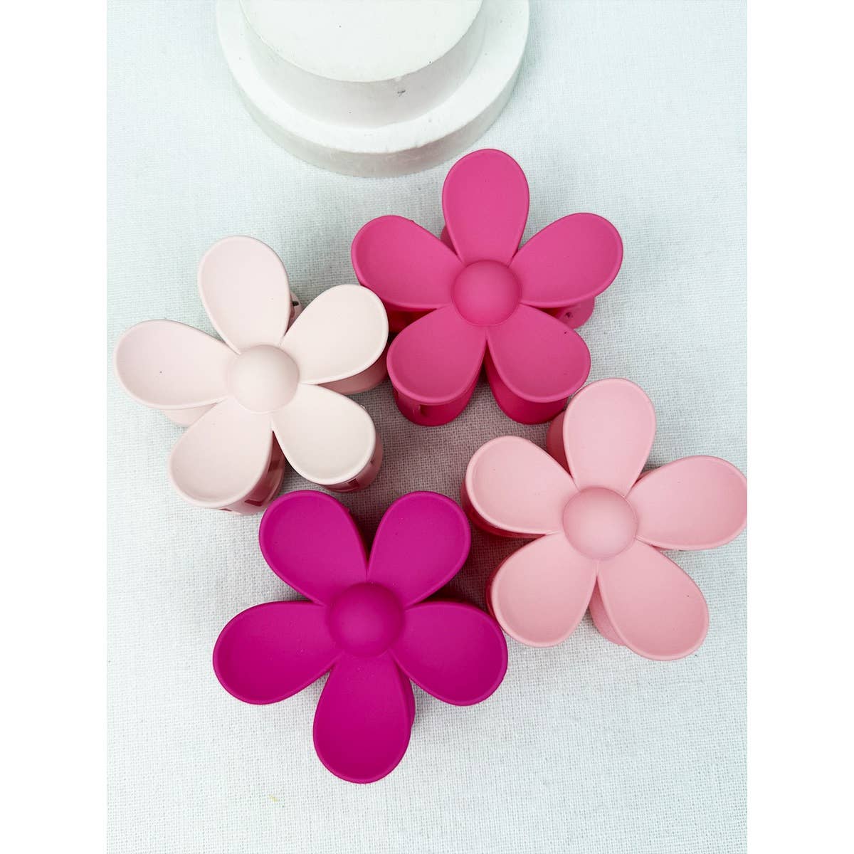 Pink Shades of Daisy Hair Clips