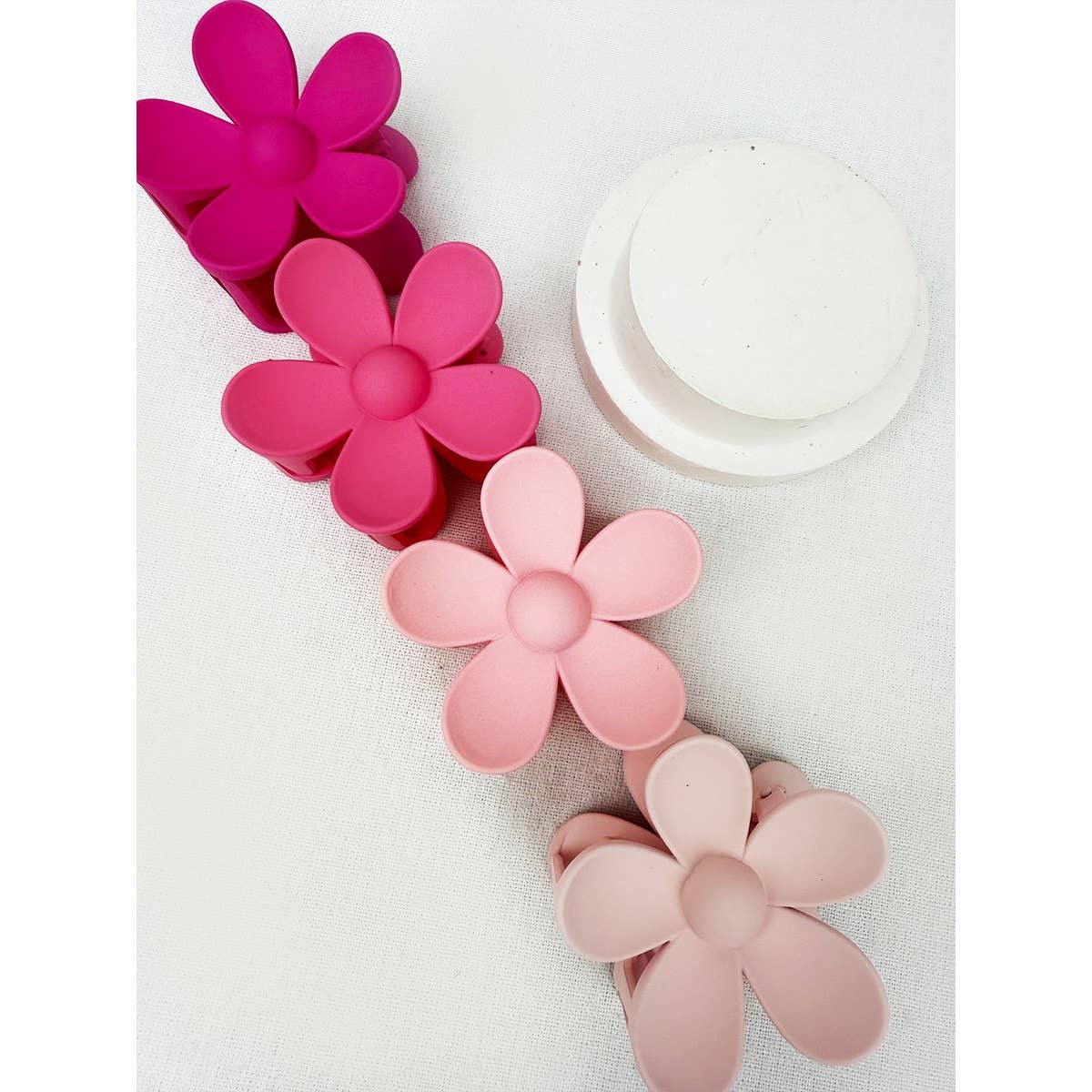 Pink Shades of Daisy Hair Clips