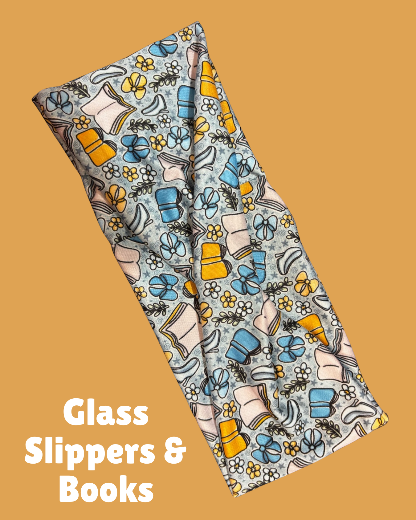 Glass Slippers & Books Twist Headband