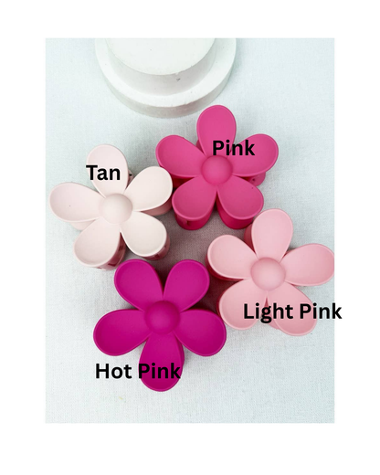 Pink Shades of Daisy Hair Clips