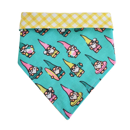 Summer Gnomes - Reversible Dog Collar Bandana