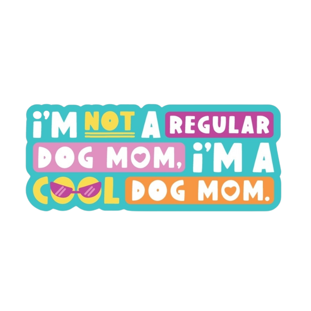 Cool Dog Mom Sticker
