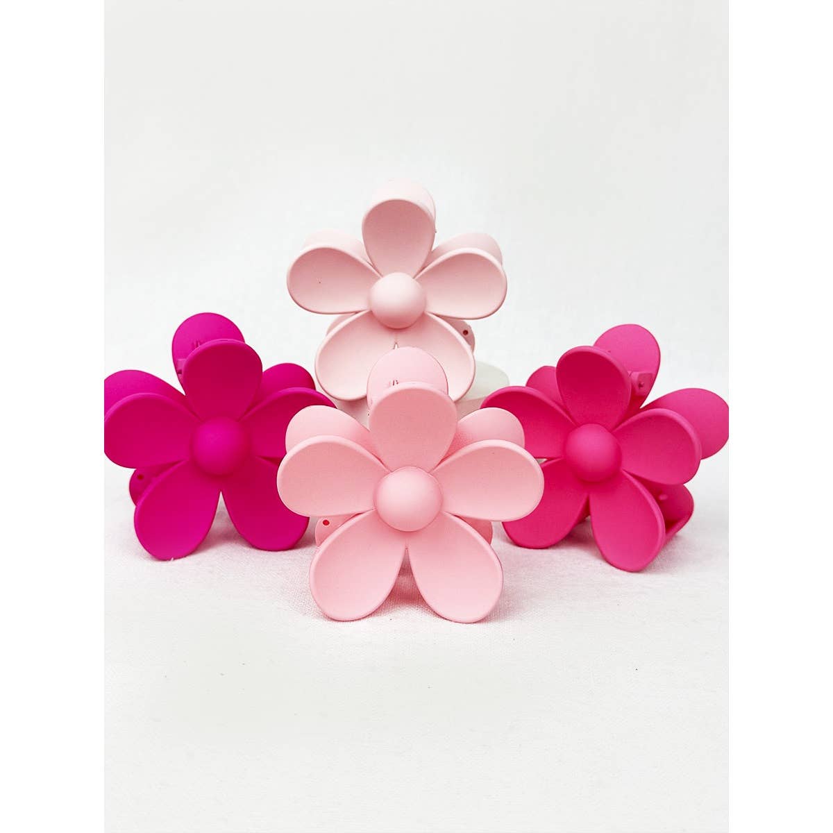 Pink Shades of Daisy Hair Clips