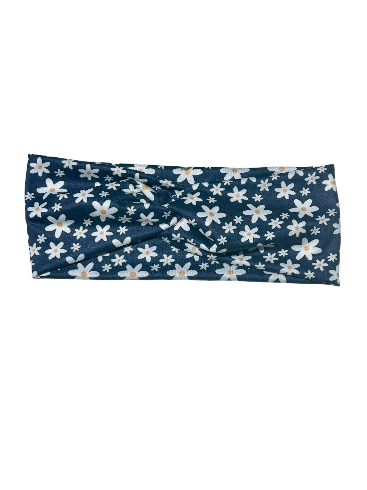 Daisies on Navy Willow Knot