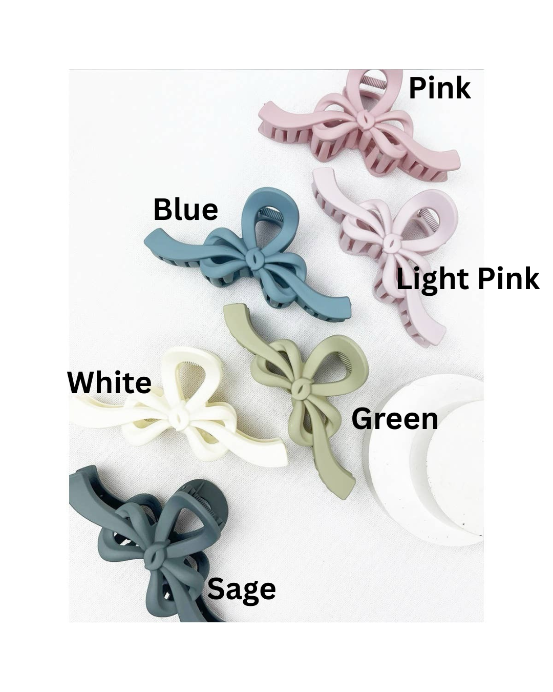 Knotted Bow Soft Tone Matte Hair Claw