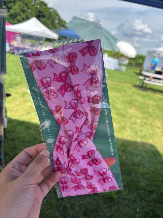 Pink Bows Willow Knot