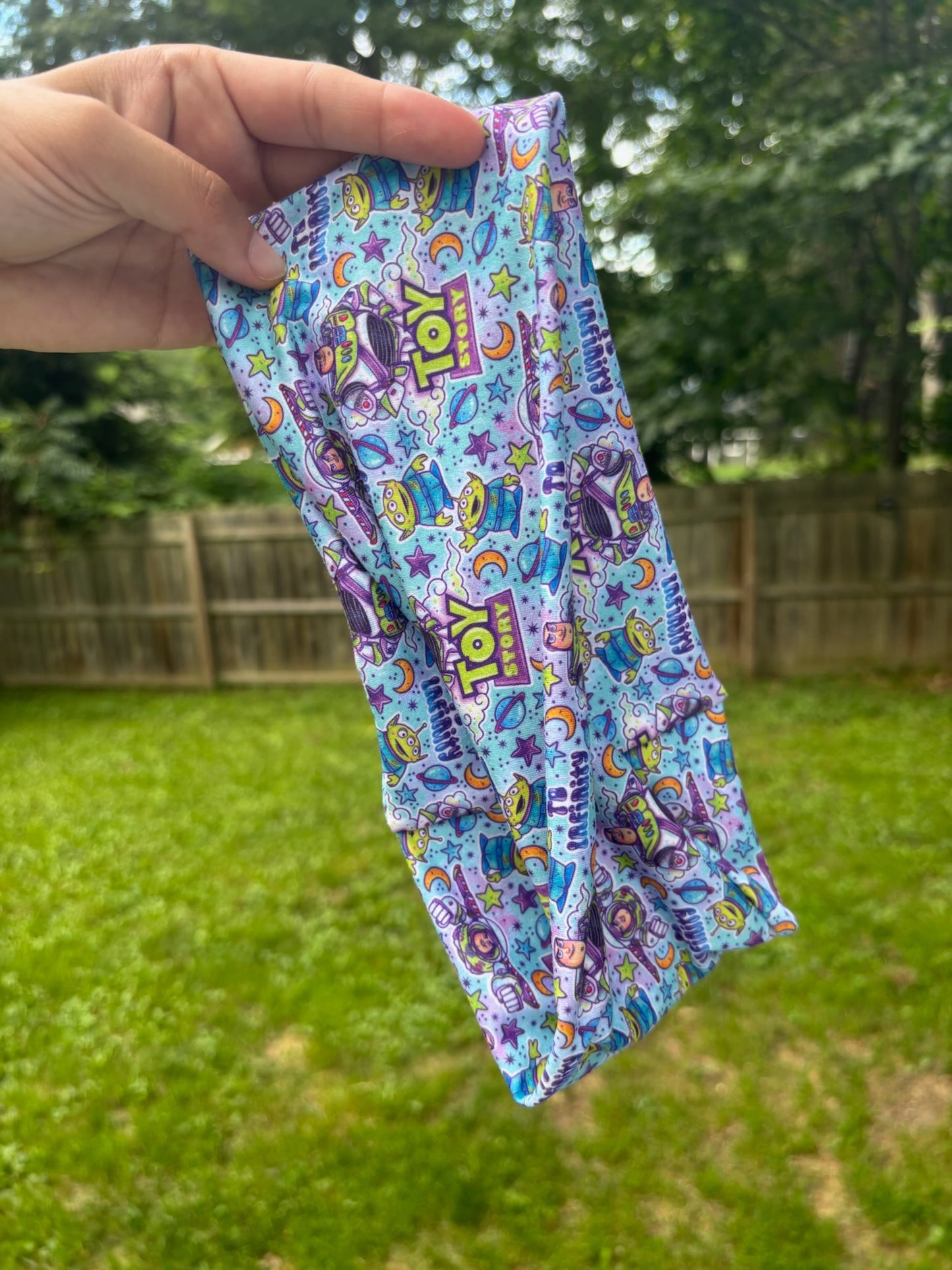 Little Green Friends Twist Headband