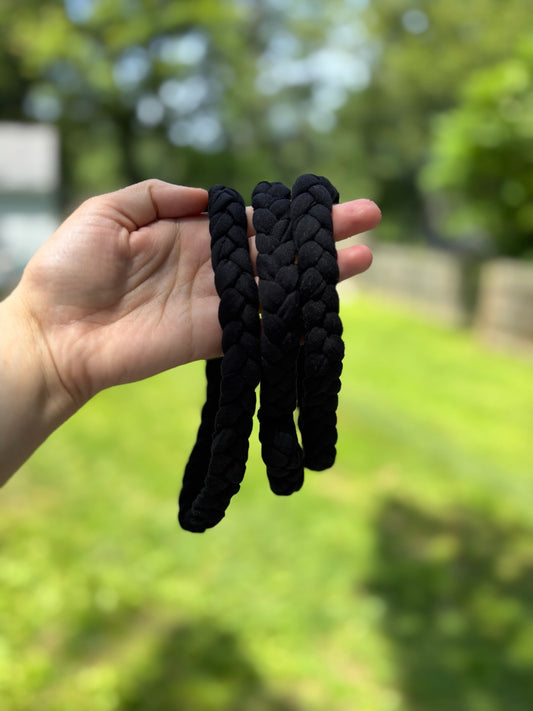 Black Braided Headband
