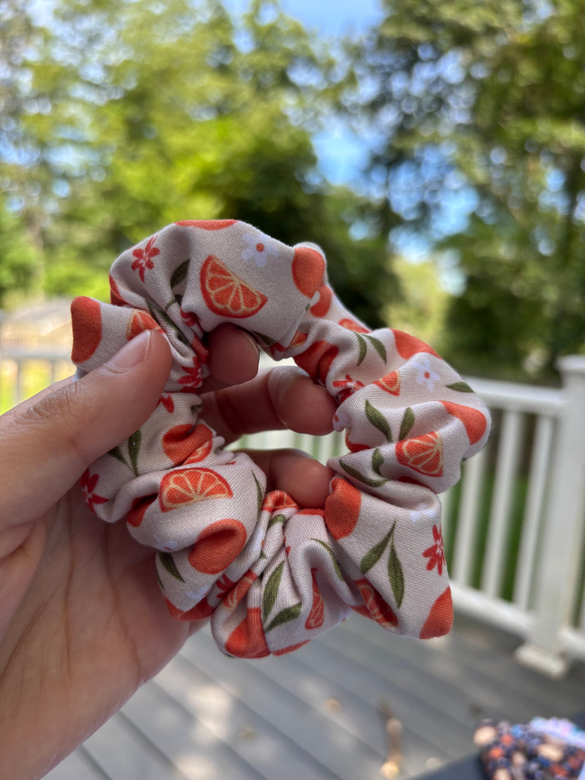 Orange Grove Scrunchie
