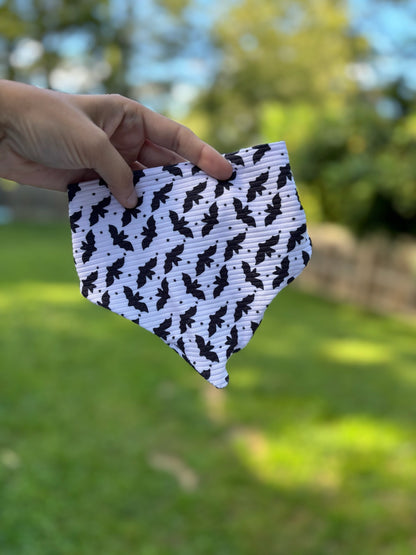 Batty for You Ribbed Scrunchie Bandana