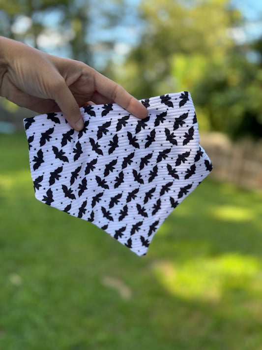 Batty for You Ribbed Scrunchie Bandana