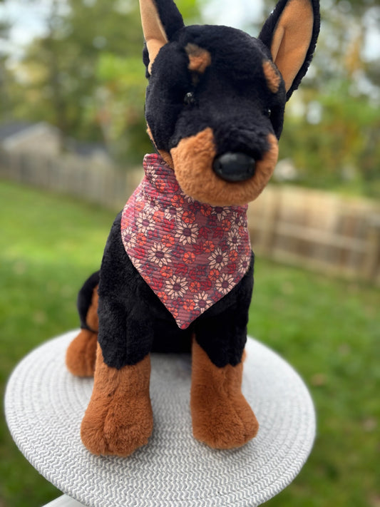 Falling for Butterflies Ribbed Scrunchie Bandana
