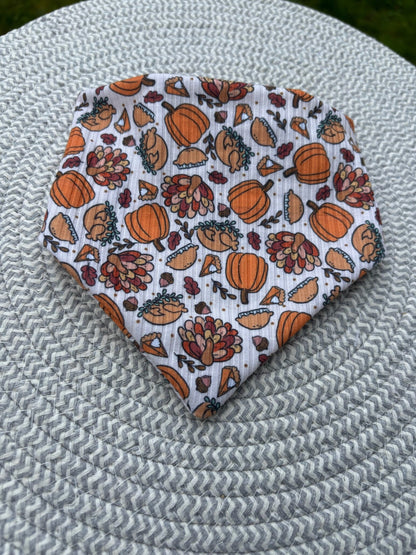 Feast Mode Ribbed Scrunchie Bandana