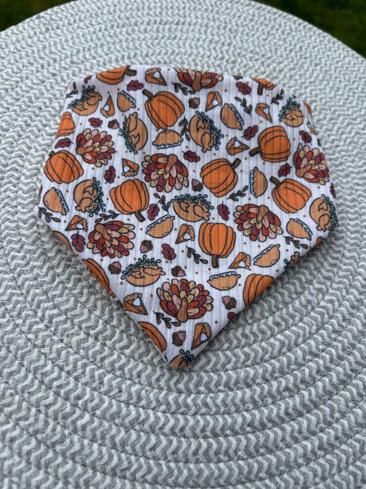 Feast Mode Ribbed Scrunchie Bandana