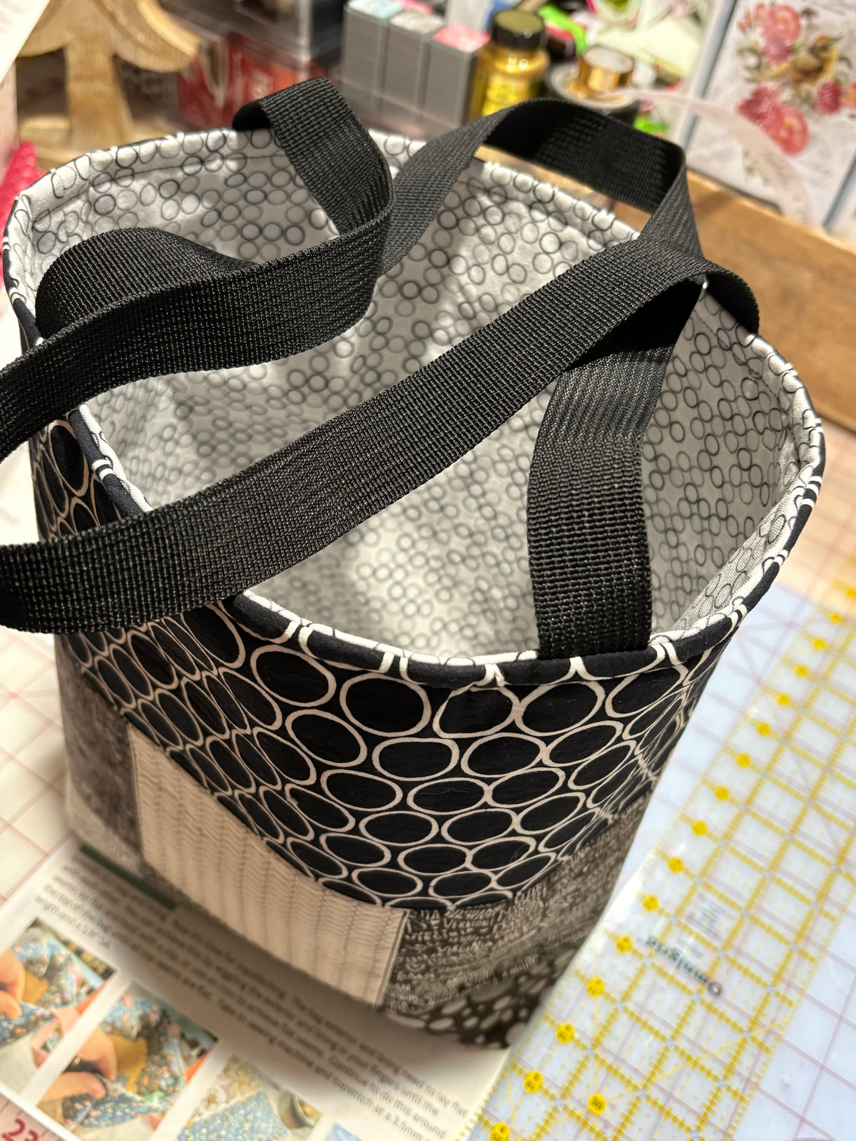 In Black & White Tote Bag