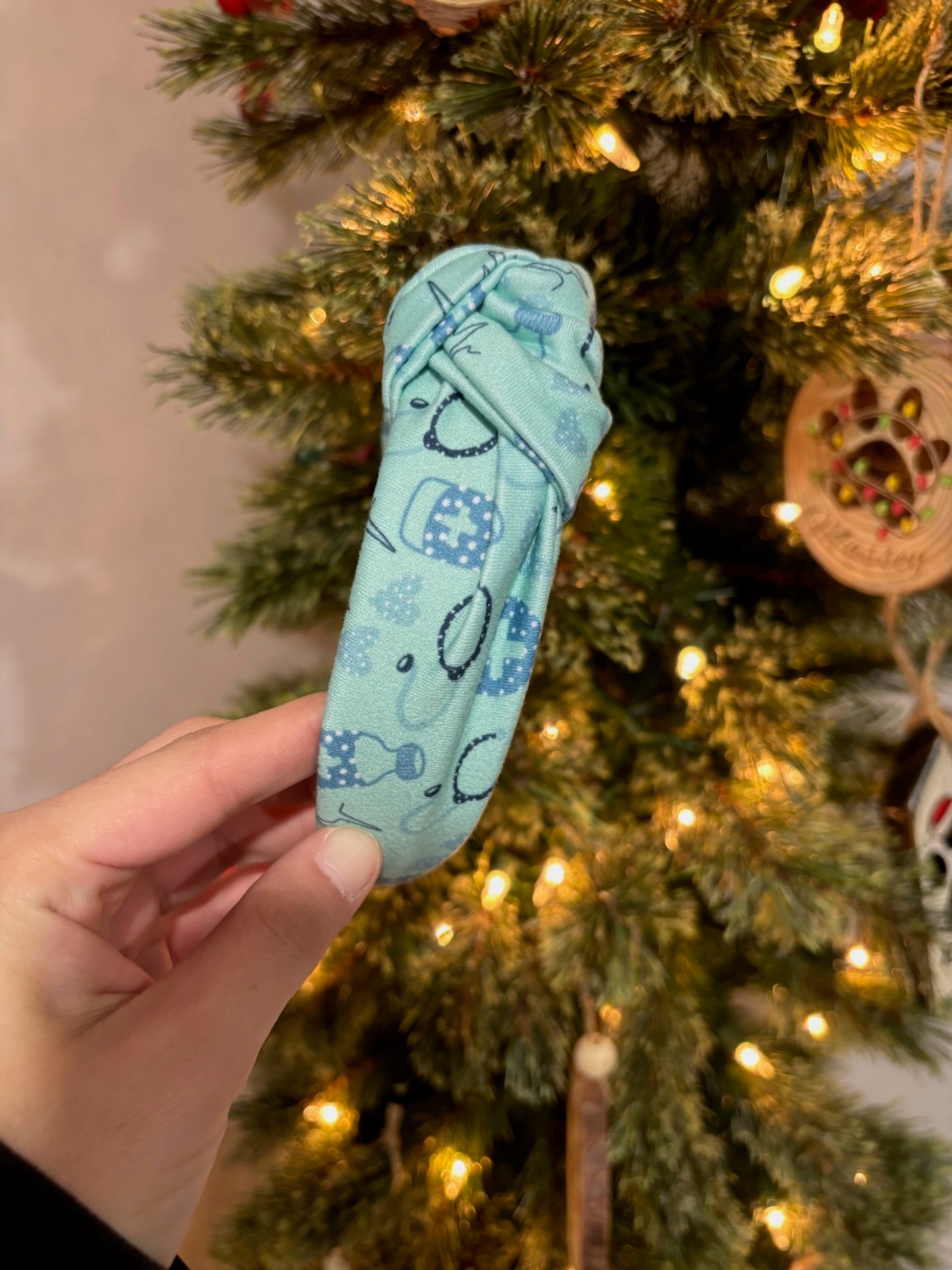 Polka Dot Nurse Hard Headband