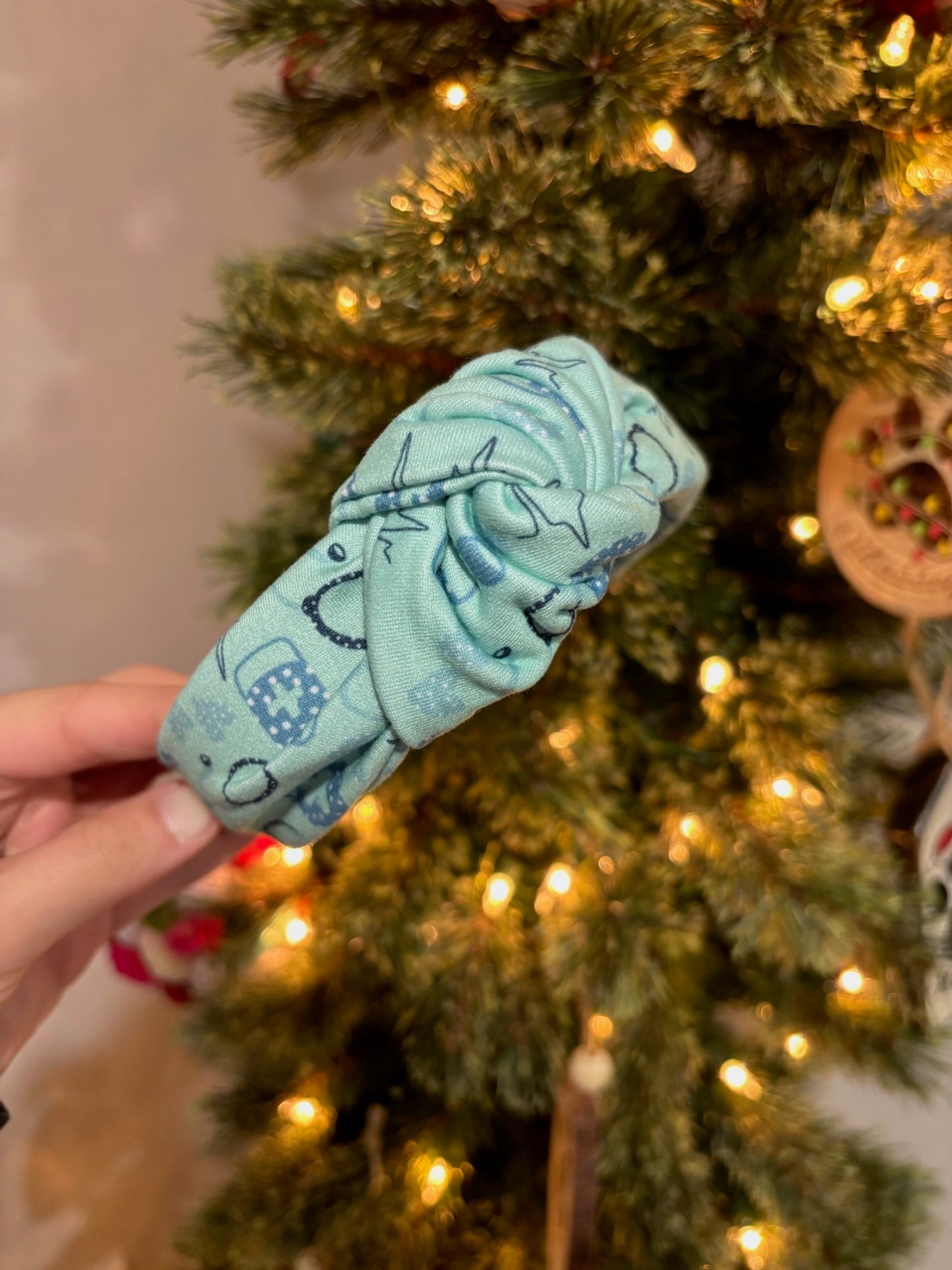 Polka Dot Nurse Hard Headband