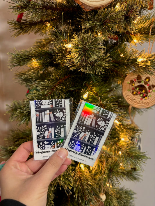 Monochrome Reads Magnetic Bookmark