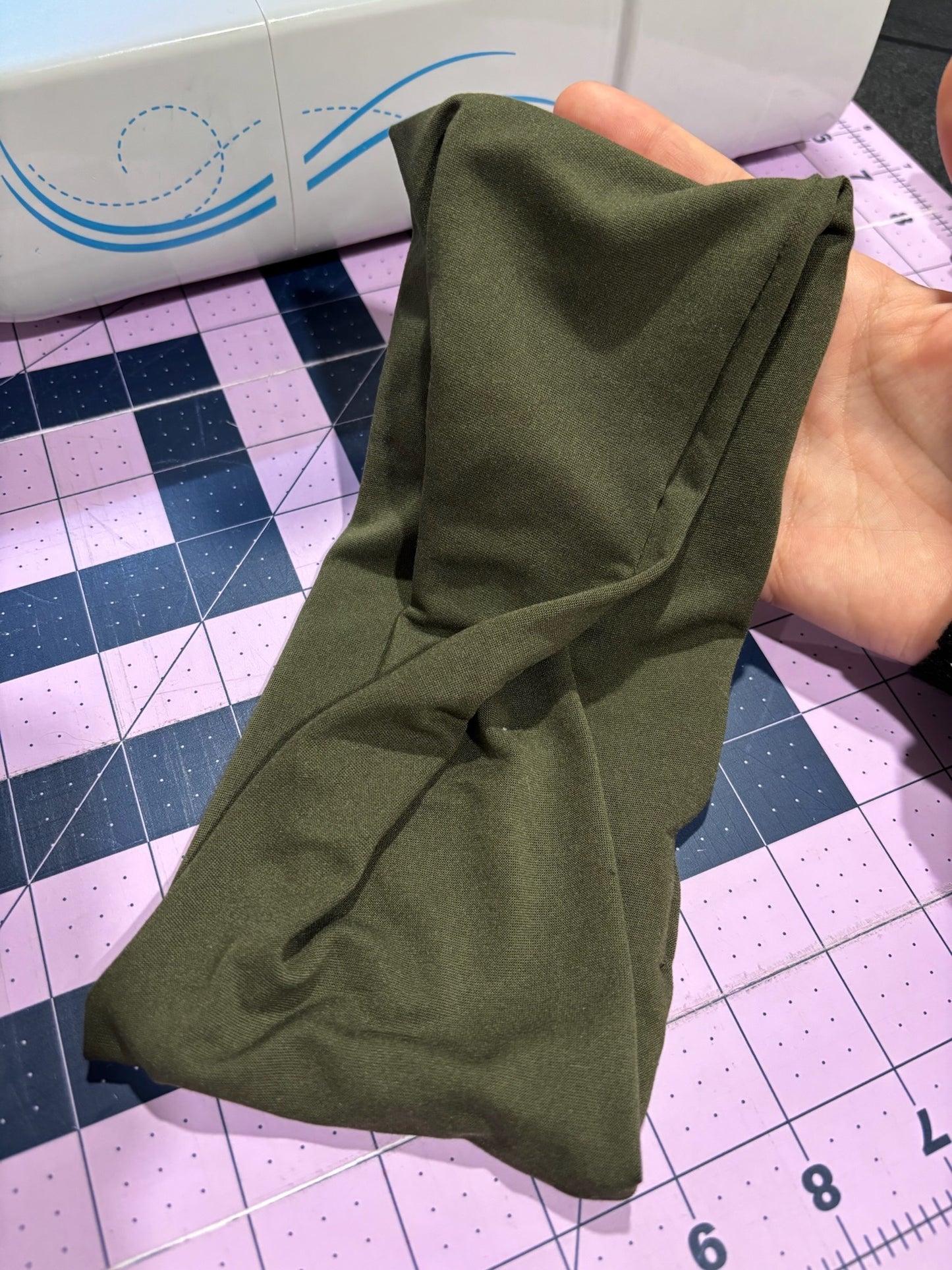 Olive Green Twist Headband