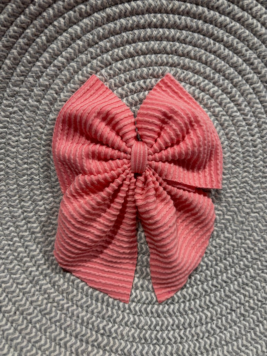 Coral Sailor Bow