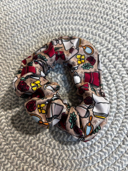 Enhanced Roses & Books Scrunchie
