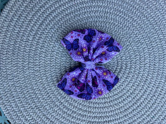 Purple Butterflies Bow