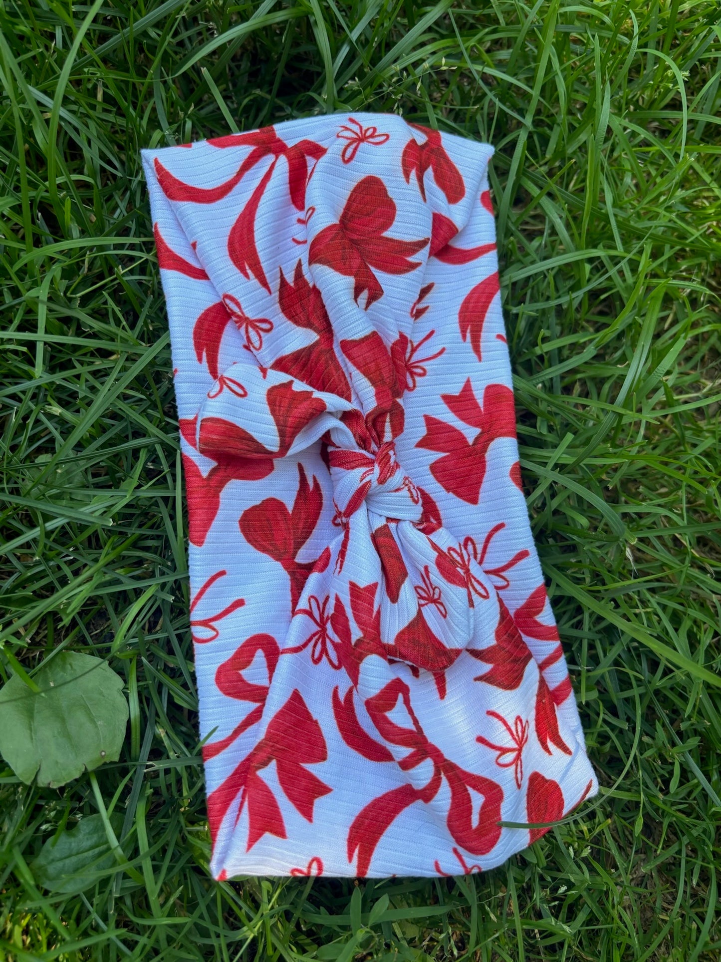 Red Bows Faux Bow Headband