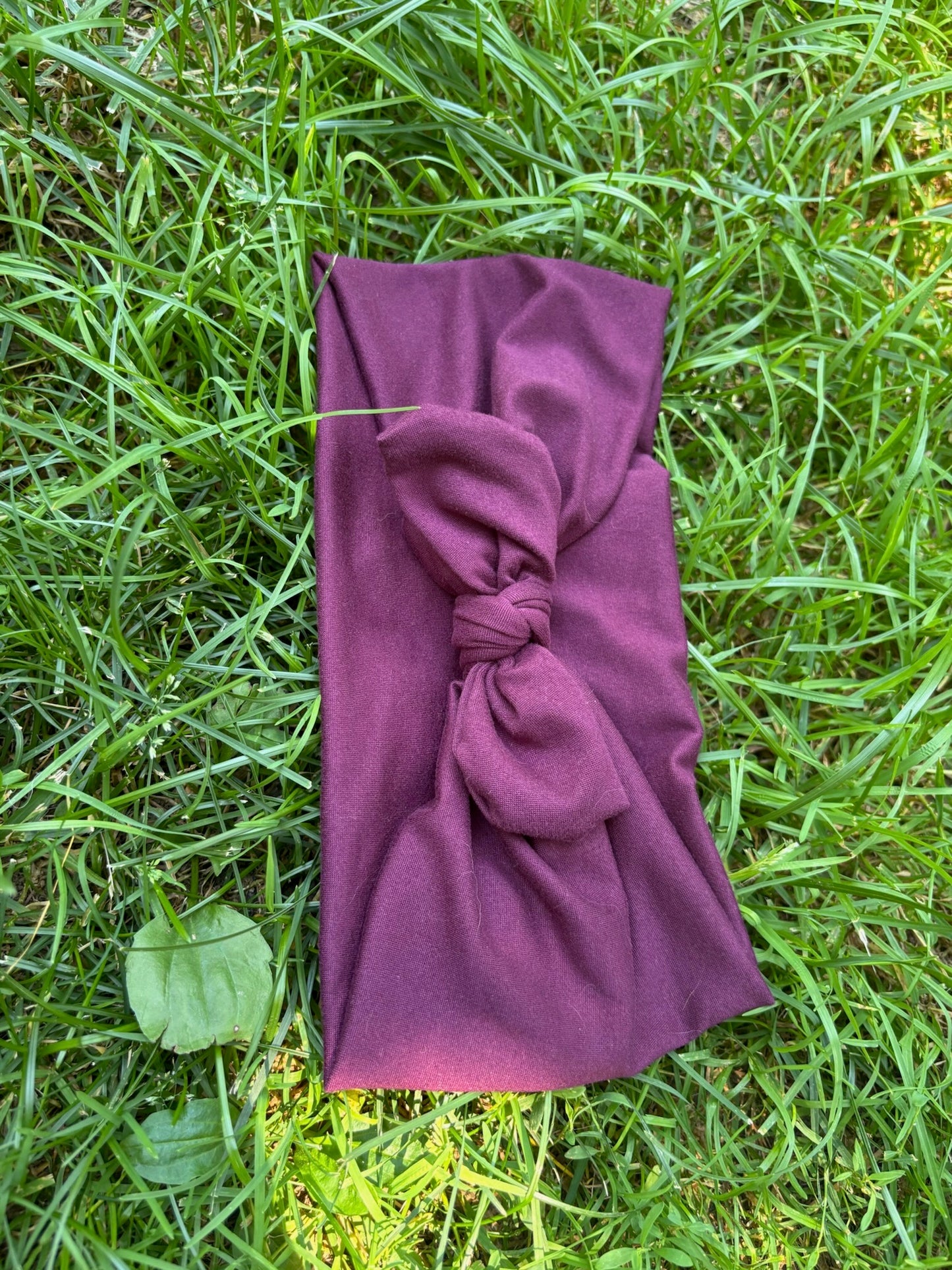 Purple Faux Bow Headband