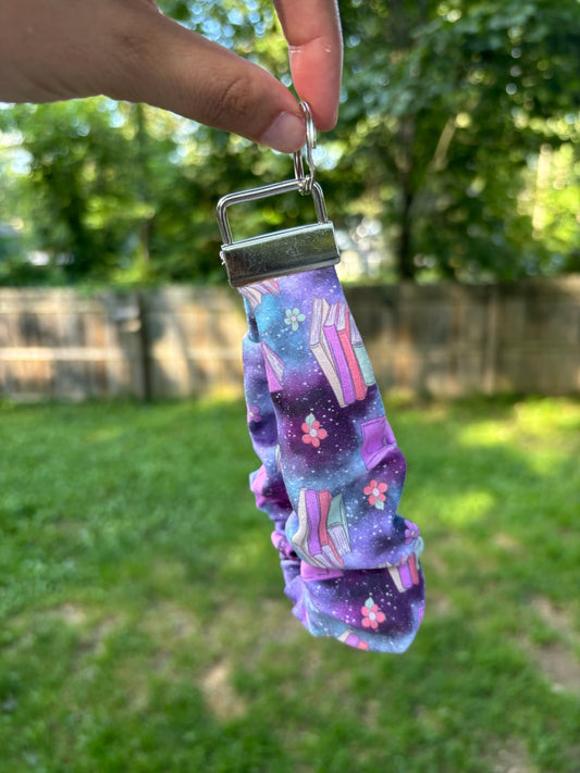 Starry Books Scrunchie Keychain