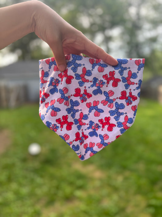 Star Spangled Balloons Scrunchie Bandana