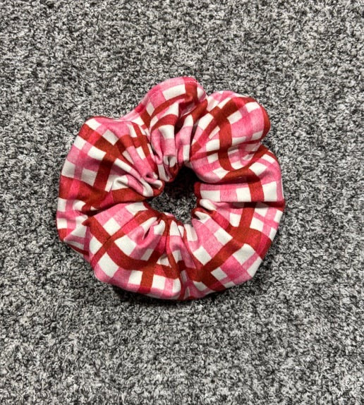 Valentine Gingham Scrunchie